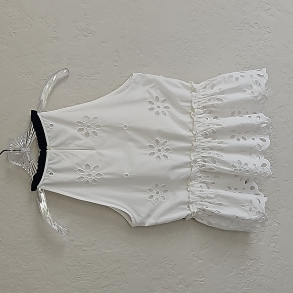 J Crew sleeveless eyelet‎ peplum blouse size small - Picture 9 of 16